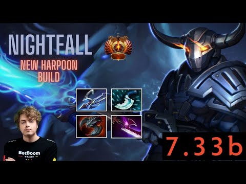 Nightfall plays Sven - Insane farm - New Harpoon Build - Dota 2 pro gameplay Patch 7.33b