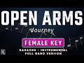 OPEN ARMS FEMALE KEY FULL BAND KARAOKE INSTRUMENTAL JOURNEY MARIAH CAREY