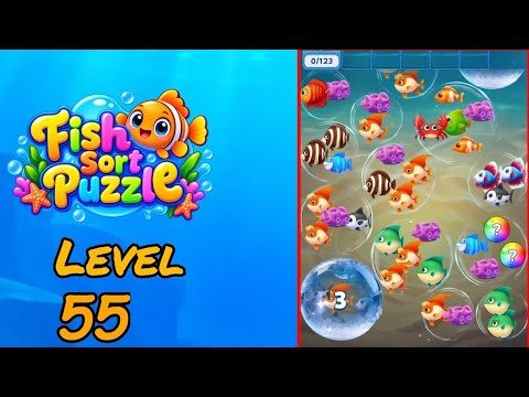 Fish Sort Puzzle Level 55 Walkthrough thumbnail