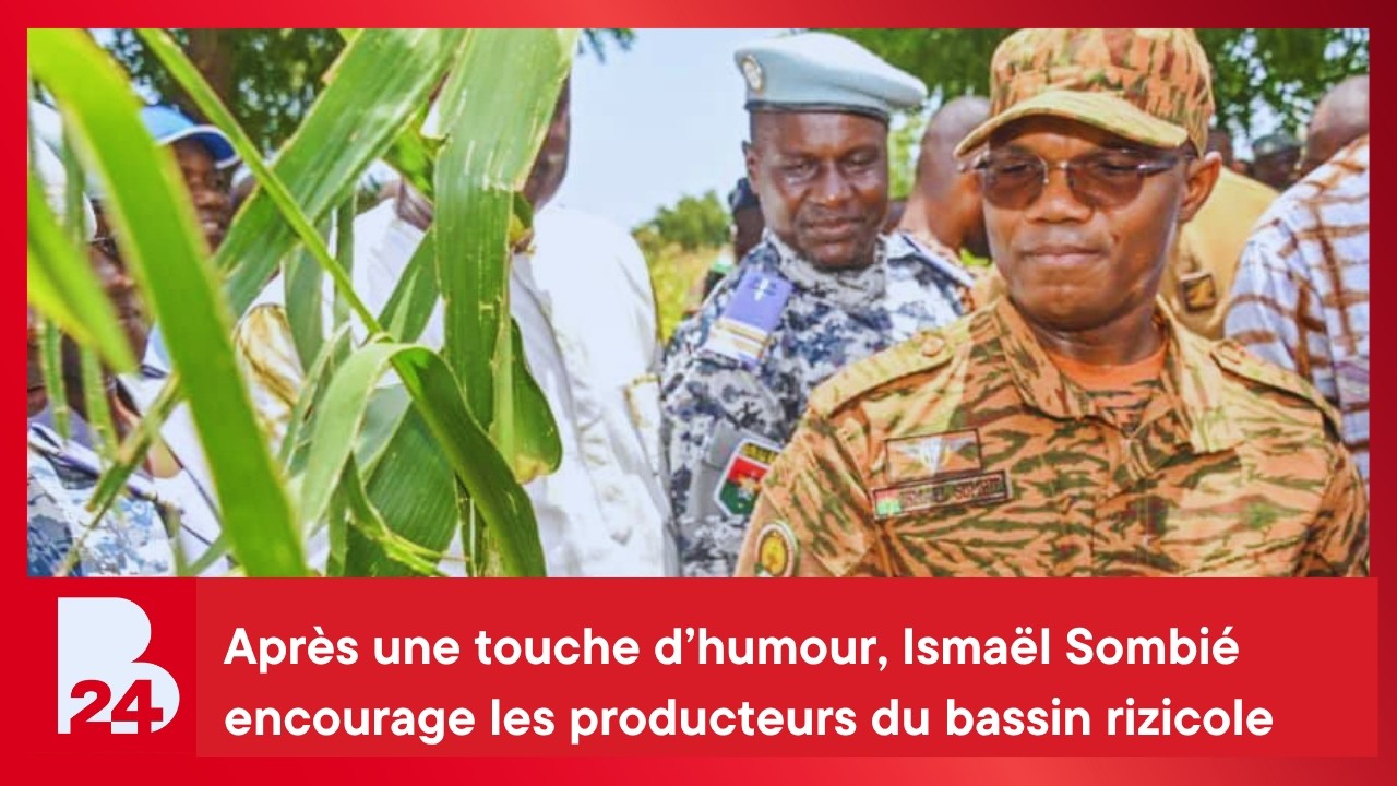 Après une touche d’humour, Ismaël Sombié encourage les producteurs du bassin rizicole