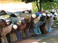 Muslim Prayer Ritual West Africa Village