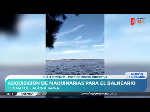 Balneario de Laguna Paiva | Máquina sacadora de algas: Dialogamos con Juan Giménez  y Néstor Molina