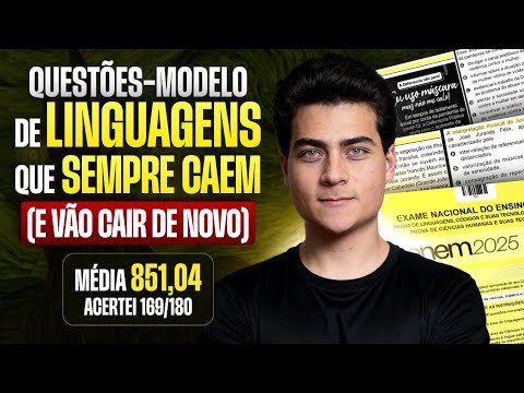 Sample Language Questions that WILL APPEAR on the 2025 ENEM exam (and ALWAYS do).