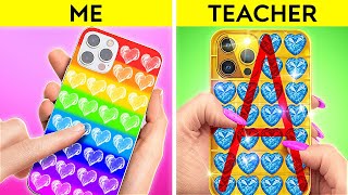 BACK TO SCHOOL DIY IDEAS AND TRICKS || Rich Vs Poor School Situations By 123 GO!LIVE