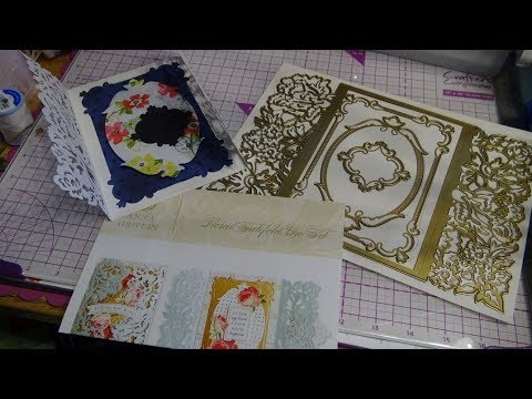 Anna Griffin Floral Gatefold Card Dies Review & Tutorial! HSN Autoship Order!