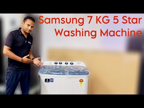 Thumbnail for Latest Samsung 7 KG 5 Star Semi Automatic Washing Machine 2023 | Demo and Review