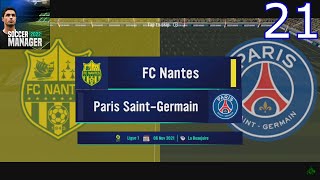 Soccer Manager 22 | Gameplay #21 | FC Nantes vs Paris Saint-Germain