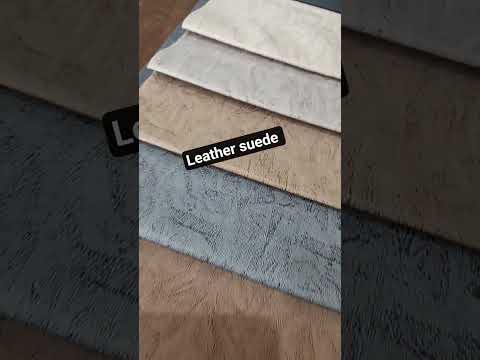 Plain imported suede leather sofa fabric