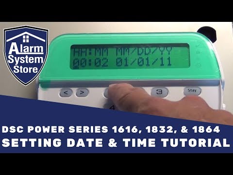 Alarm System Store Tech Video - DSC Power Series Setting Date & Time