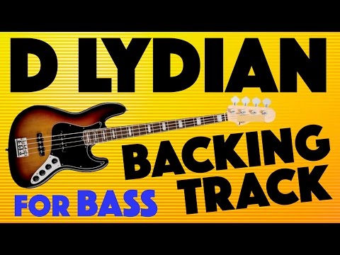 D Lydian Backing Track For Bass