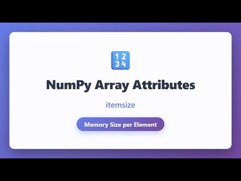Numpy Array Memory Size