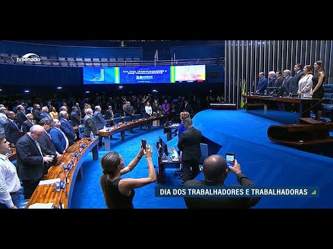 Senado celebra 1º de maio com pedidos de fortalecimento da CLT e jornada de 36 horas