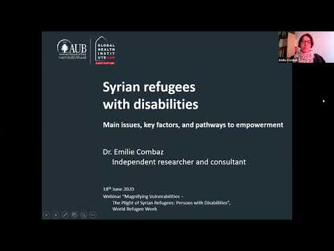 Magnifying Vulnerabilities, the Plight of Syrian Refugees: Persons with Disabilities