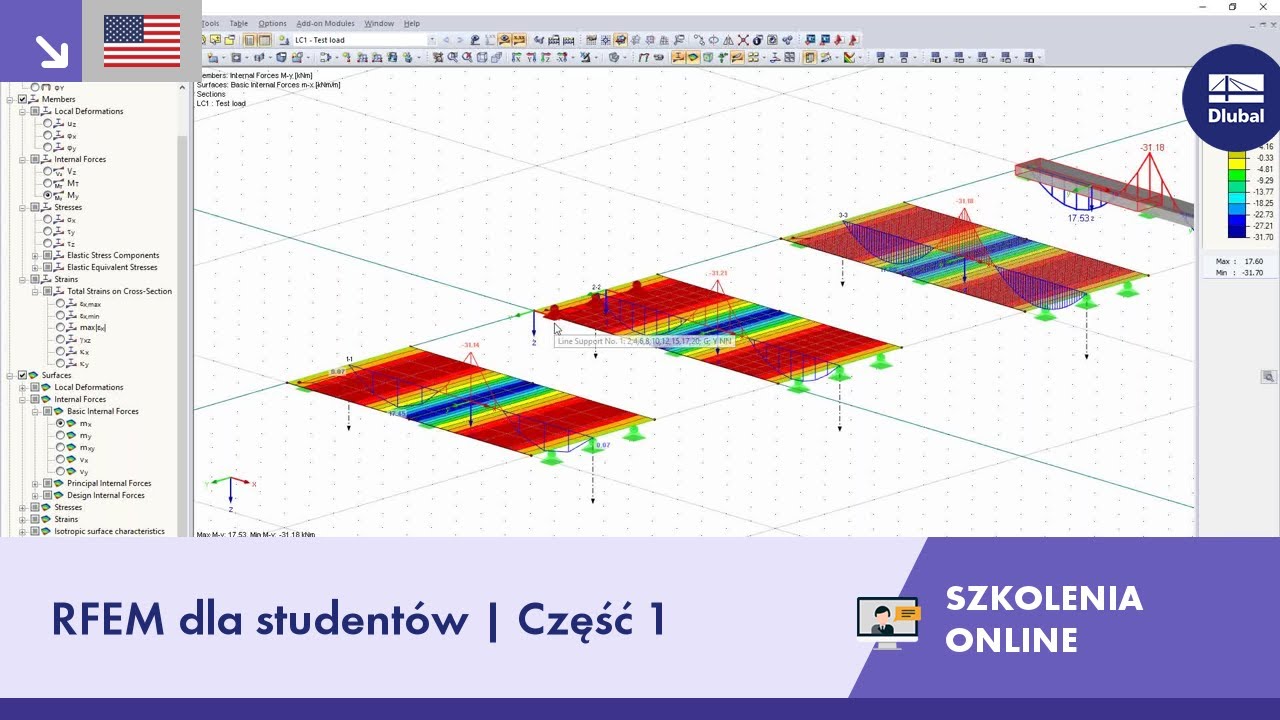 Szkolenia online | RFEM dla studentów | Część 1 | 13.04.2021