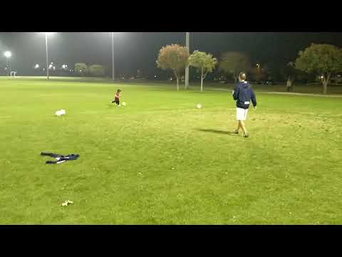 Hudson shooting after training sessions.