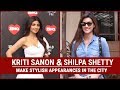 Kriti Sanon And Shilpa Shetty Spotted By Paparazzi