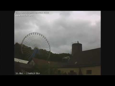 Bergkirchweih Erlangen 2016 - Zeitraffer Cam Brezen Meyer mit Blick auf das Riesenrad