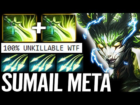🔥 100% WTF UNKILLABLE - Sumail Medusa 2x Butterfly Cancer Build Strongest Carry 7.29 Dota 2 Pro