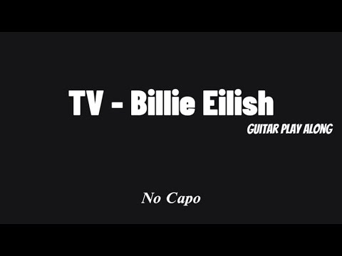 TV (Billie Eilish) EASY Guitar/Lyric Play-Along