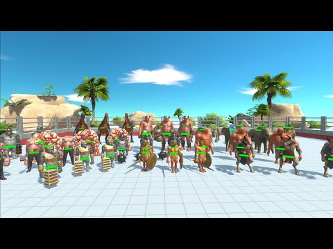 Tournament 3vs3 With HP Bar - Animal Revolt Battle Simulator