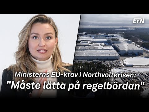 Ebba Busch i tårar på Northvolt