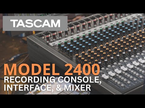 Model 2400 24-Track Analog Recording Console, Live Mixer, and Audio Interface