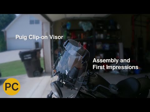 Puig Clip-on Visor Assembly and First Impressions | Honda Rebel 500
