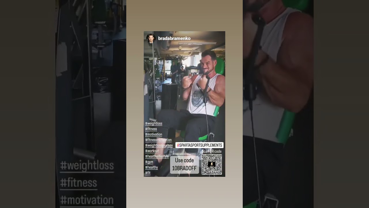 Actor Brad Abramenko turbocharges his workout with Spartasport Assassin Extreme Fat Burners