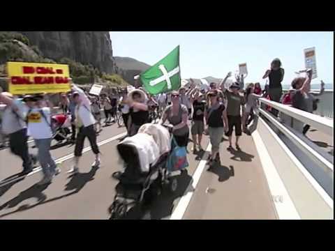 Sea Cliff Bridge Protest: ABC News 16 Oct 2011