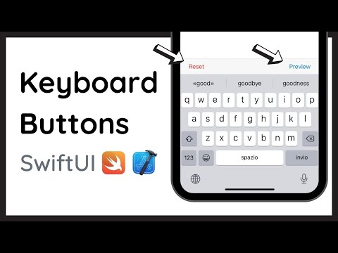 How to make Keyboard Toolbar Buttons in Xcode (SwiftUI / iOS)