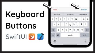 How to make Keyboard Toolbar Buttons in Xcode (SwiftUI / iOS)