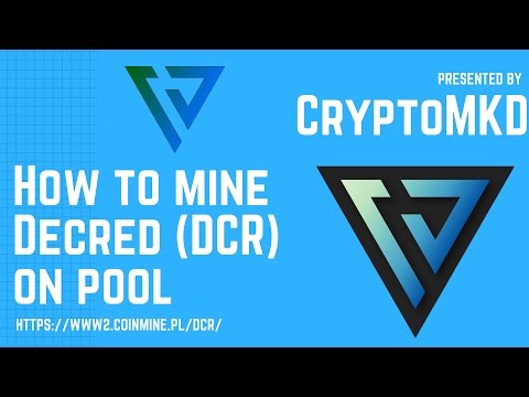 How to mine Decred DCR on pool