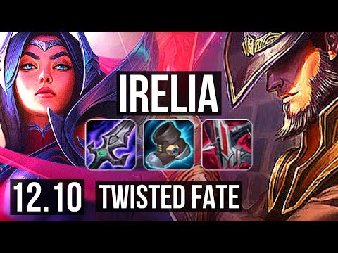 IRELIA vs TWISTED FATE (MID) | Quadra, 400+ games | KR Diamond | 12.10