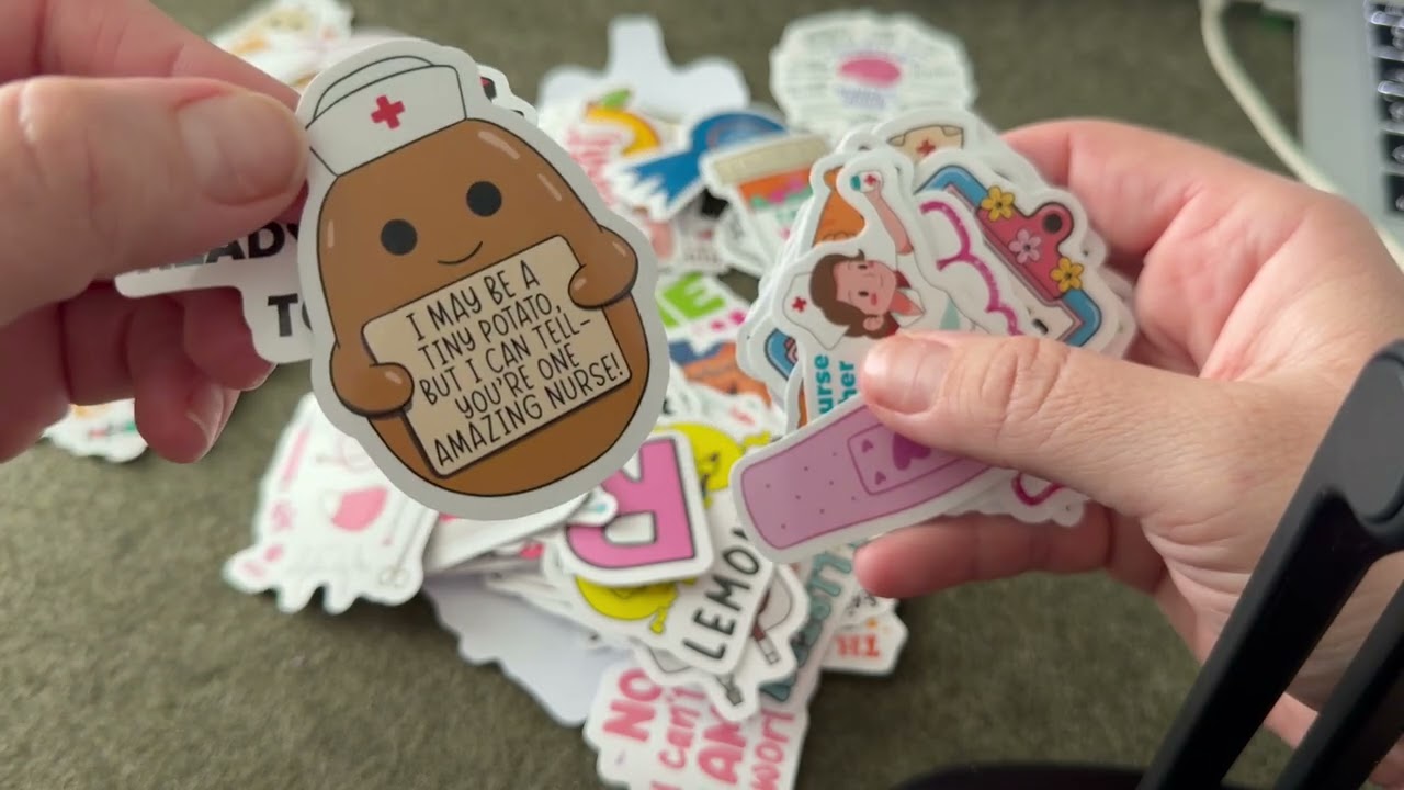 120Pcs Funny Nurse Stickers, Nursing Gift by Puraesla, Hilarious Sticker Pack, Medical Decals