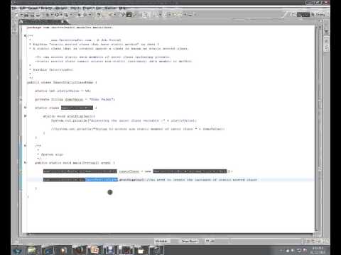 Java Interview Question And Answer Static Nested Class With Static Method In Java Explain