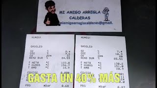 Calefacción que gasta  mucho gasoil, análisis de combustión dice que está bien la caldera