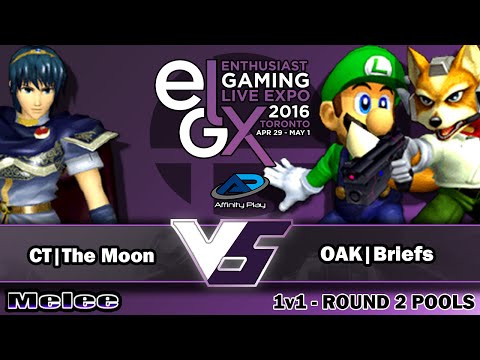 EGLX 2016   SSBM Singles R2 Pools   CT The Moon vs OAK Briefs