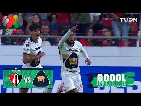 ¡VITE abre el marcador con potente disparo! - Atlas 0-1 Pumas | Liga MX - J5 Clausura 2026 | TUDN