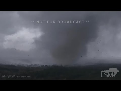 12-13-2022 Four Forks, LA -  Destructive Tornado - Drone