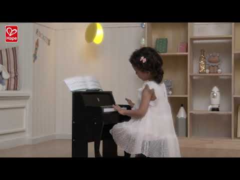 Learn With Lights Black Piano with Stool