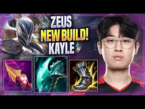 ZEUS TRIES NEW KAYLE BUILD! - T1 Zeus Plays Kayle TOP vs Gangplank! | Season 2022