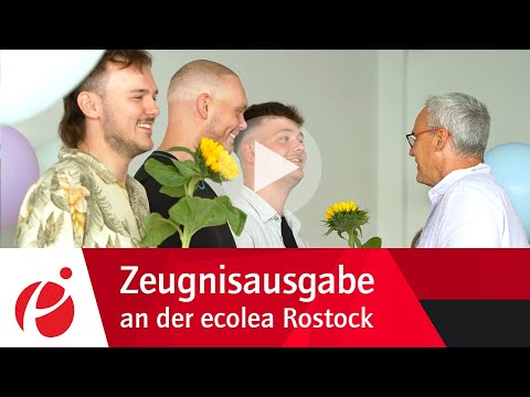 Übergabe der Abschlusszeugnisse - ecolea | Private Berufliche Schule Rostock