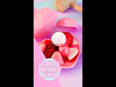 SMASH into Valentine's Day! Mini geometric Smash Hearts | THE FLOUR GIRL