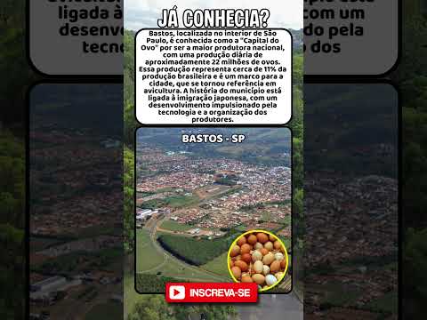 Conheça Bastos, a “Capital do Ovo”: uma cidade com 20 mil pessoas e 11 milhões de galinhas.  #brasil