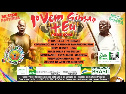 1º Vem Gingar + Eu - 4° Dia - Mestrando Estagiário Baiano   e Mestrando Estagiário Mandela