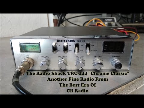 Radio Shack TRC 444 40 Channel CB Radio. A Classic Chrome CB From The Radio Shack Era of CB's