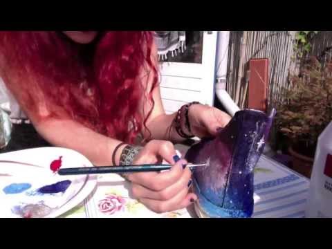 DIY Galaxy shoes