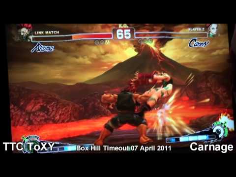 Box Hill Timeout 07 APR 2011 TTC ToXY (AK) vs Carnage (CA) SSF4AE [Grand Final]