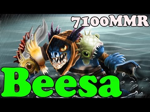 Dota 2 - Beesa 7100 MMR Plays Slark vol 2 - Ranked Match Gameplay