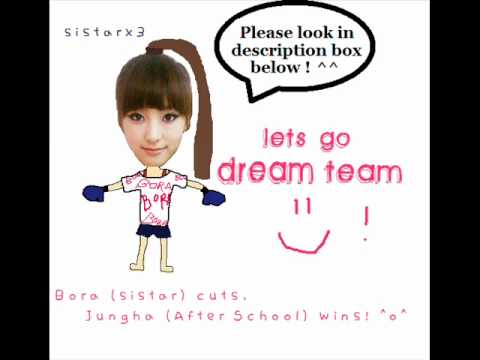 [100829] Dream Team - Bora (Sistar) Cuts, Jungha Wins! ^^